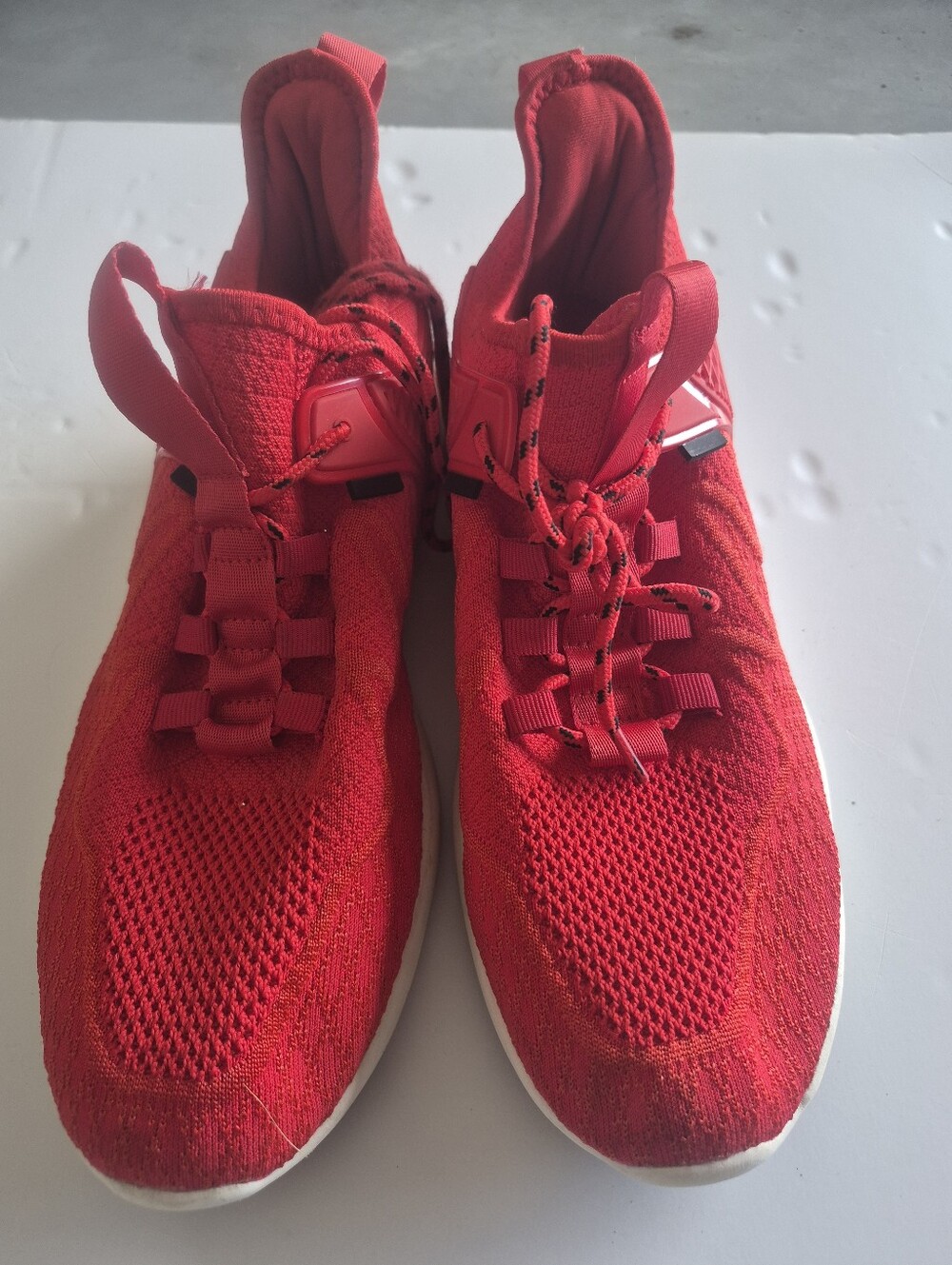 Ahico Red Knit Ahico men's running / walking  shoes red size4 Sneakers